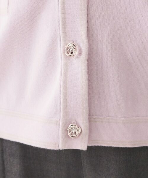 index / インデックス カーディガン・ボレロ | バイカラーダブルライン半袖カーディガン【洗濯機OK／UVケア】 | 詳細26