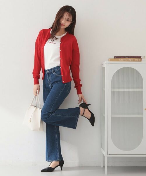 index / インデックス カーディガン・ボレロ | ビジューボタンクルーネックカーディガン【洗濯機OK・接触冷感・抗ピリング】 | 詳細11