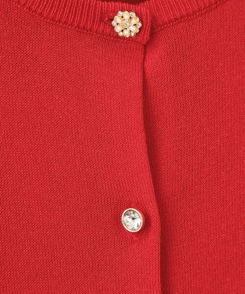 index / インデックス カーディガン・ボレロ | ビジューボタンクルーネックカーディガン【洗濯機OK・接触冷感・抗ピリング】 | 詳細12