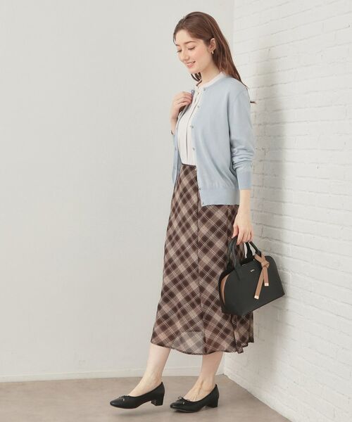 index / インデックス カーディガン・ボレロ | ビジューボタンクルーネックカーディガン【洗濯機OK・接触冷感・抗ピリング】 | 詳細15