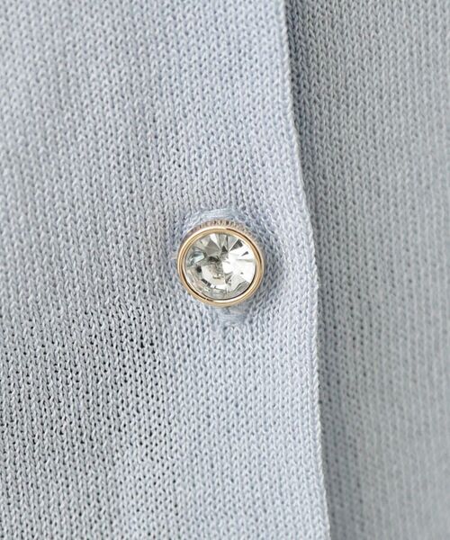 index / インデックス カーディガン・ボレロ | ビジューボタンクルーネックカーディガン【洗濯機OK・接触冷感・抗ピリング】 | 詳細16
