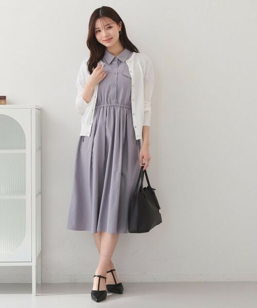 index / インデックス カーディガン・ボレロ | ビジューボタンクルーネックカーディガン【洗濯機OK・接触冷感・抗ピリング】 | 詳細2