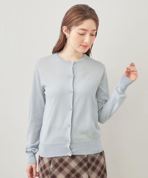 index / インデックス カーディガン・ボレロ | ビジューボタンクルーネックカーディガン【洗濯機OK・接触冷感・抗ピリング】 | 詳細29
