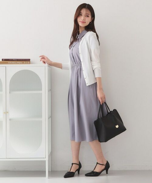 index / インデックス カーディガン・ボレロ | ビジューボタンクルーネックカーディガン【洗濯機OK・接触冷感・抗ピリング】 | 詳細3