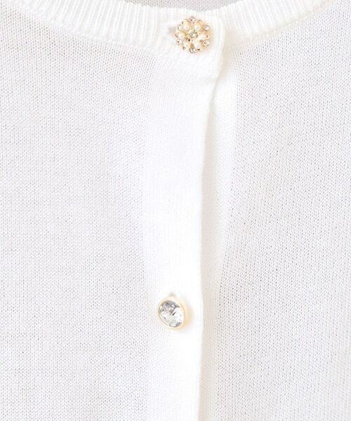 index / インデックス カーディガン・ボレロ | ビジューボタンクルーネックカーディガン【洗濯機OK・接触冷感・抗ピリング】 | 詳細4