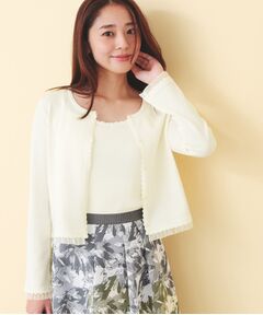 index / インデックス その他トップス | フリル付きキャミアンサンブルニットカーディガン【洗濯機OK】