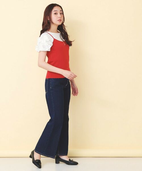 index / インデックス その他トップス | フリル付きキャミアンサンブルニットカーディガン【洗濯機OK】 | 詳細20