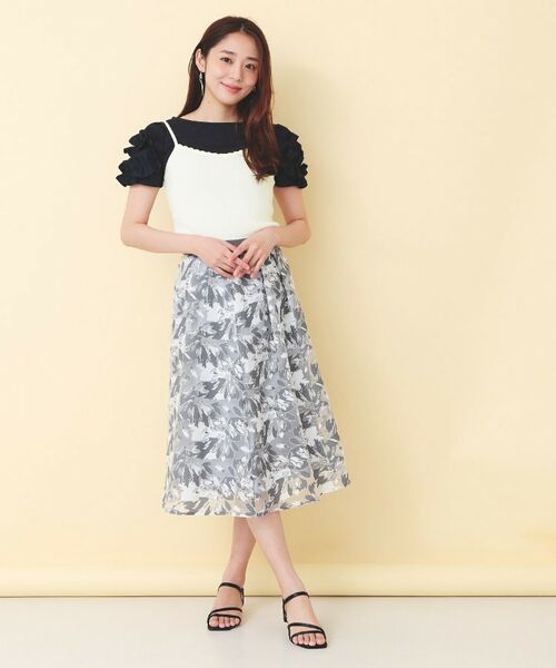 index / インデックス その他トップス | フリル付きキャミアンサンブルニットカーディガン【洗濯機OK】 | 詳細6