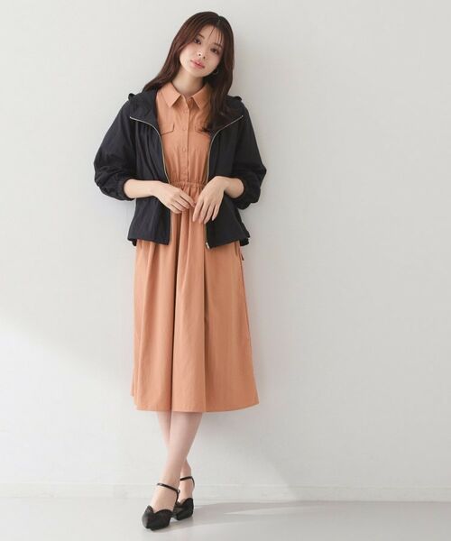 index / インデックス ミニ丈・ひざ丈ワンピース | サイドリボンシャツワンピース【洗濯機OK・防シワ】 | 詳細15