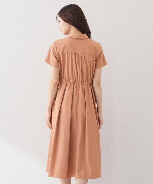 index / インデックス ミニ丈・ひざ丈ワンピース | サイドリボンシャツワンピース【洗濯機OK・防シワ】 | 詳細19