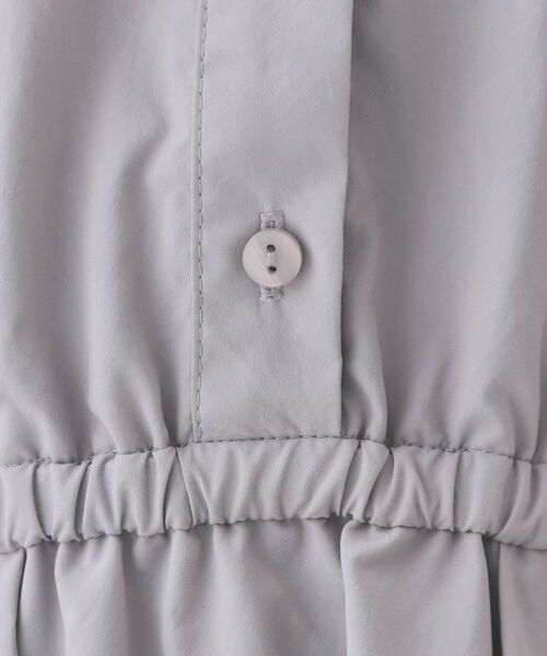 index / インデックス ミニ丈・ひざ丈ワンピース | サイドリボンシャツワンピース【洗濯機OK・防シワ】 | 詳細4