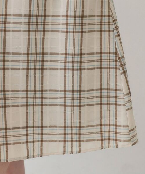 index / インデックス ミニ丈・ひざ丈ワンピース | シアーチェックミニペプラムワンピース【洗濯機OK・防シワ】 | 詳細20