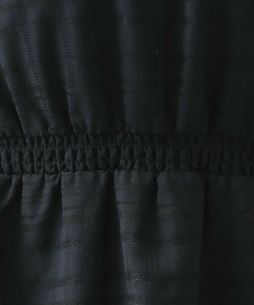 index / インデックス ミニ丈・ひざ丈ワンピース | シアーチェックミニペプラムワンピース【洗濯機OK・防シワ】 | 詳細4