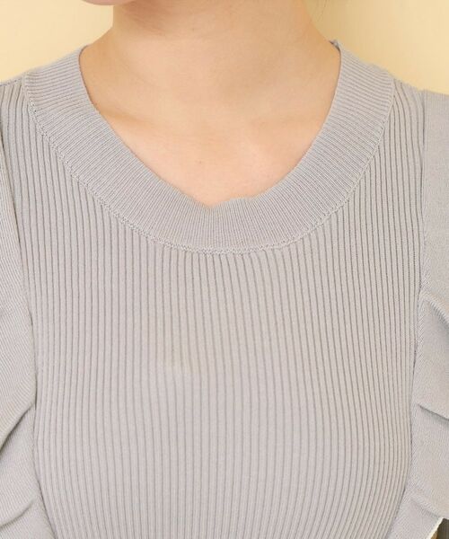 index / インデックス ミニ丈・ひざ丈ワンピース | チェックプリーツドッキングニットワンピース【洗濯機OK】 | 詳細25