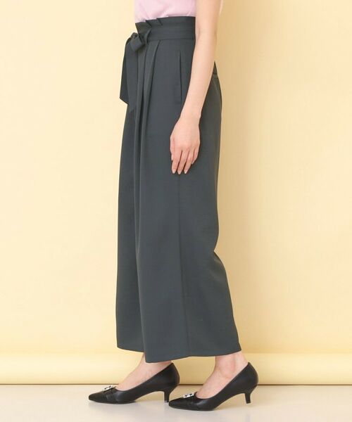 index / インデックス パンツ | リボンベルト付カラーワイドパンツ【洗濯機OK】 | 詳細23