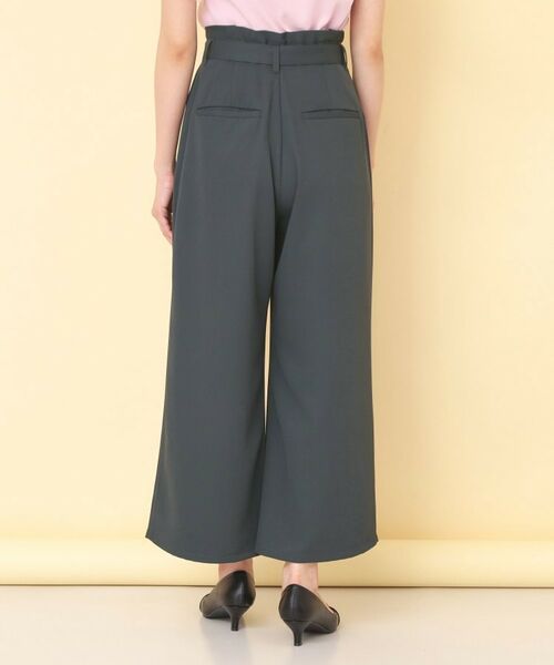 index / インデックス パンツ | リボンベルト付カラーワイドパンツ【洗濯機OK】 | 詳細24