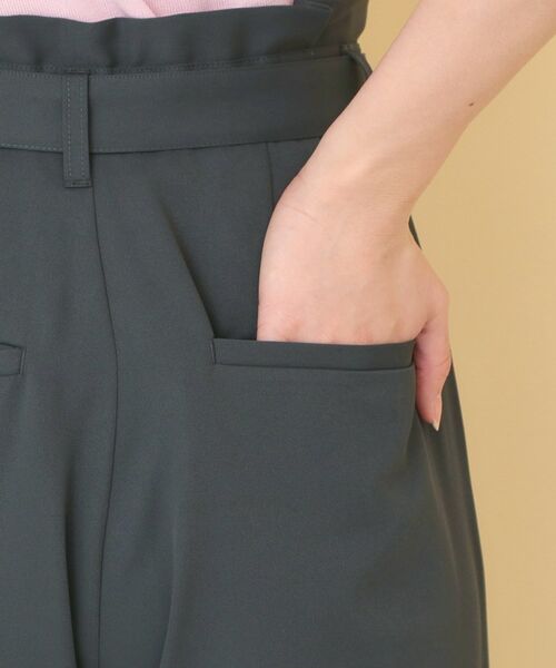 index / インデックス パンツ | リボンベルト付カラーワイドパンツ【洗濯機OK】 | 詳細28