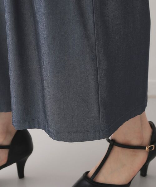 index / インデックス ショート・ハーフ・半端丈パンツ | シャンブレーワイドパンツ【洗濯機OK／UVケア／接触冷感／吸水速乾】 | 詳細27