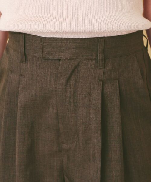 index / インデックス ショート・ハーフ・半端丈パンツ | ツイル2タックハーフパンツ【洗濯機OK】 | 詳細16