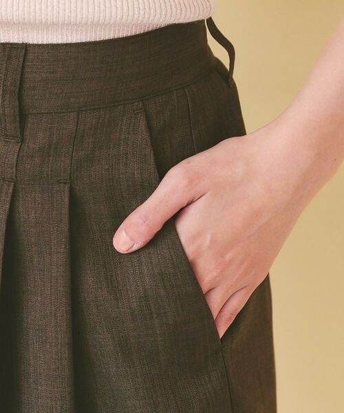 index / インデックス ショート・ハーフ・半端丈パンツ | ツイル2タックハーフパンツ【洗濯機OK】 | 詳細17