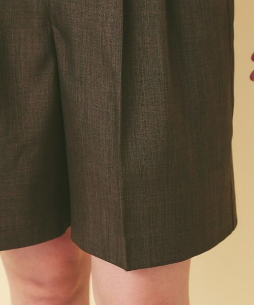 index / インデックス ショート・ハーフ・半端丈パンツ | ツイル2タックハーフパンツ【洗濯機OK】 | 詳細20