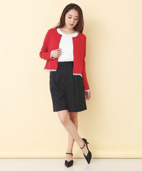 index / インデックス ショート・ハーフ・半端丈パンツ | ツイル2タックハーフパンツ【洗濯機OK】 | 詳細7