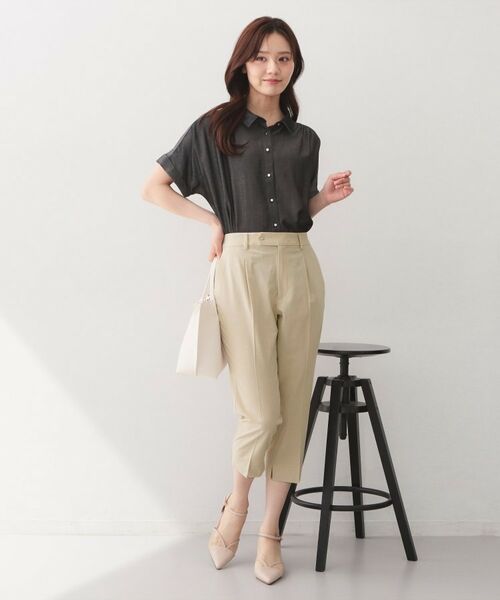 index / インデックス ショート・ハーフ・半端丈パンツ | プリペラカプリパンツ【洗濯機OK／ストレッチ】 | 詳細10