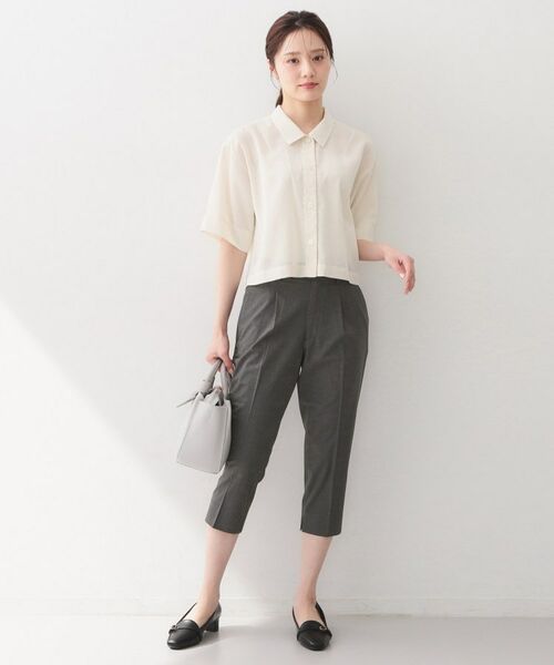 index / インデックス ショート・ハーフ・半端丈パンツ | プリペラカプリパンツ【洗濯機OK／ストレッチ】 | 詳細2