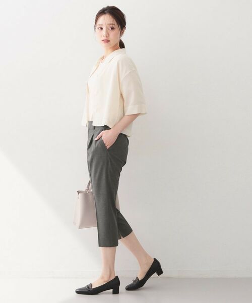 index / インデックス ショート・ハーフ・半端丈パンツ | プリペラカプリパンツ【洗濯機OK／ストレッチ】 | 詳細3