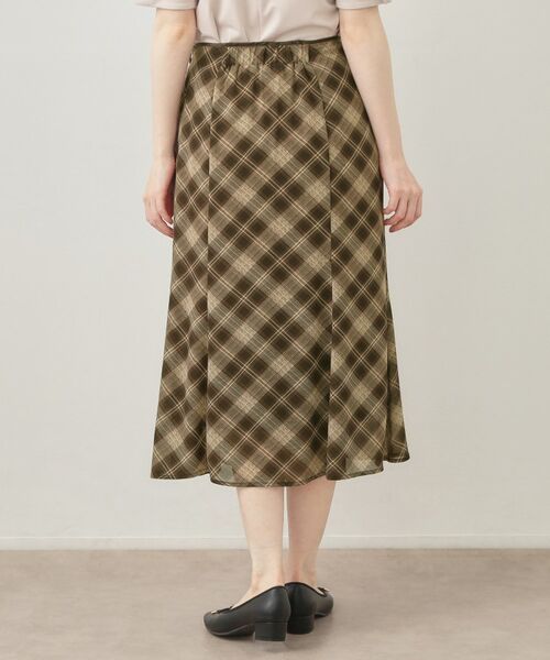 index / インデックス スカート | バイアスチェックマーメイドフレアスカート【洗濯機OK／イージーアイロン／防シワ】 | 詳細15