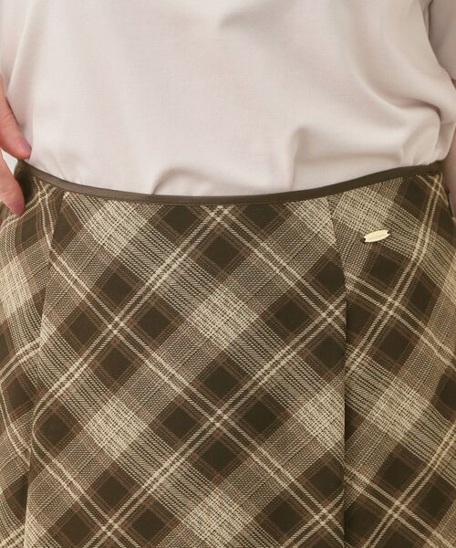 index / インデックス スカート | バイアスチェックマーメイドフレアスカート【洗濯機OK／イージーアイロン／防シワ】 | 詳細16