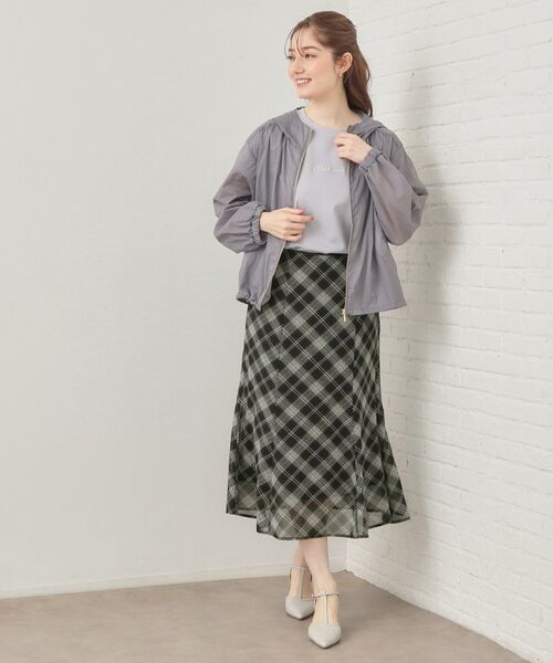 index / インデックス スカート | バイアスチェックマーメイドフレアスカート【洗濯機OK／イージーアイロン／防シワ】 | 詳細7