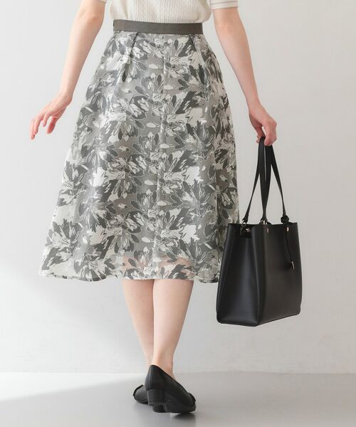 index / インデックス スカート | シアーフラワータックフレアスカート【洗濯機OK】 | 詳細1