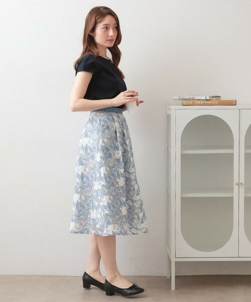 index / インデックス スカート | シアーフラワータックフレアスカート【洗濯機OK】 | 詳細11