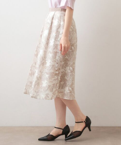 index / インデックス スカート | シアーフラワータックフレアスカート【洗濯機OK】 | 詳細14