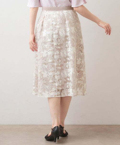 index / インデックス スカート | シアーフラワータックフレアスカート【洗濯機OK】 | 詳細15