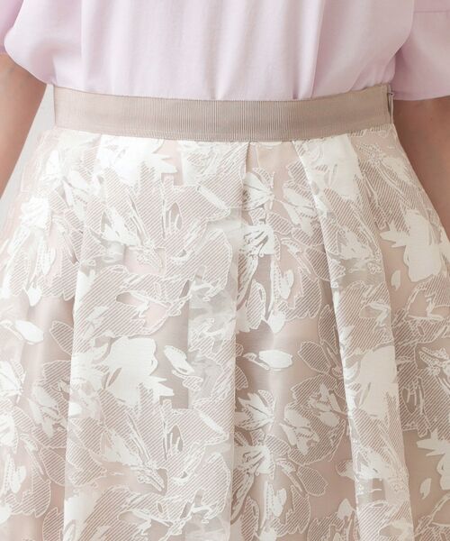 index / インデックス スカート | シアーフラワータックフレアスカート【洗濯機OK】 | 詳細16