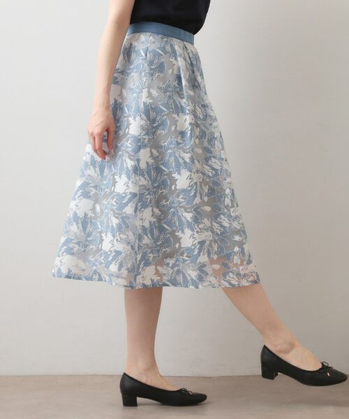 index / インデックス スカート | シアーフラワータックフレアスカート【洗濯機OK】 | 詳細9