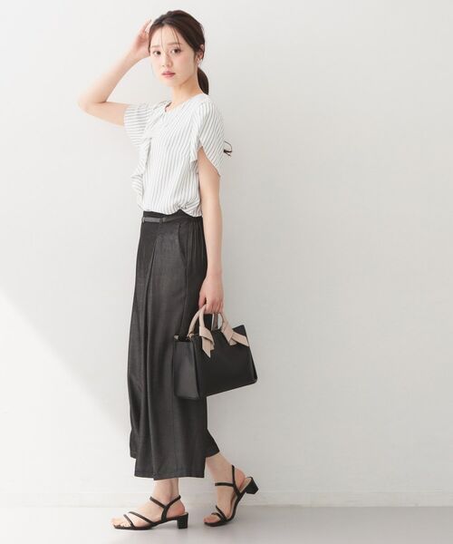 index / インデックス シャツ・ブラウス | フリルフレアスリーブブラウス【洗濯機OK／UVケア／吸水速乾／透け防止／汗ジミ防止】 | 詳細11