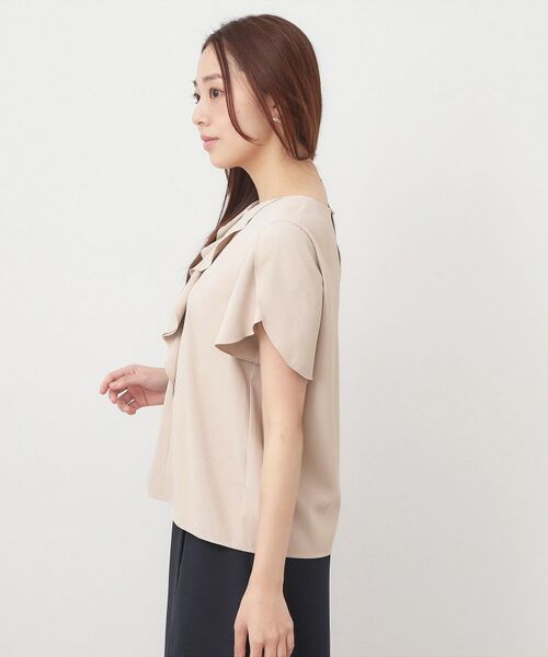 index / インデックス シャツ・ブラウス | フリルフレアスリーブブラウス【洗濯機OK／UVケア／吸水速乾／透け防止／汗ジミ防止】 | 詳細14