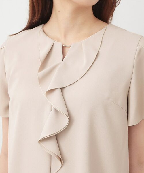 index / インデックス シャツ・ブラウス | フリルフレアスリーブブラウス【洗濯機OK／UVケア／吸水速乾／透け防止／汗ジミ防止】 | 詳細16