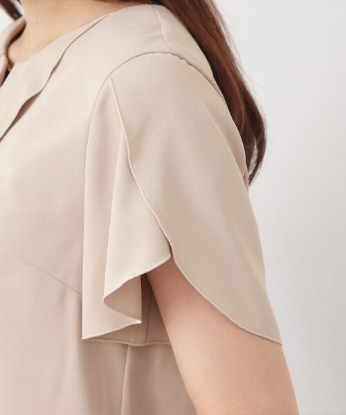 index / インデックス シャツ・ブラウス | フリルフレアスリーブブラウス【洗濯機OK／UVケア／吸水速乾／透け防止／汗ジミ防止】 | 詳細18