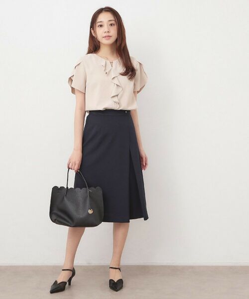 index / インデックス シャツ・ブラウス | フリルフレアスリーブブラウス【洗濯機OK／UVケア／吸水速乾／透け防止／汗ジミ防止】 | 詳細2