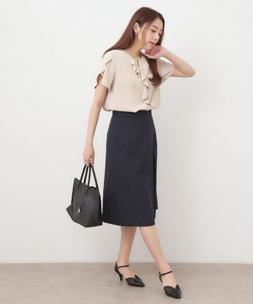 index / インデックス シャツ・ブラウス | フリルフレアスリーブブラウス【洗濯機OK／UVケア／吸水速乾／透け防止／汗ジミ防止】 | 詳細3