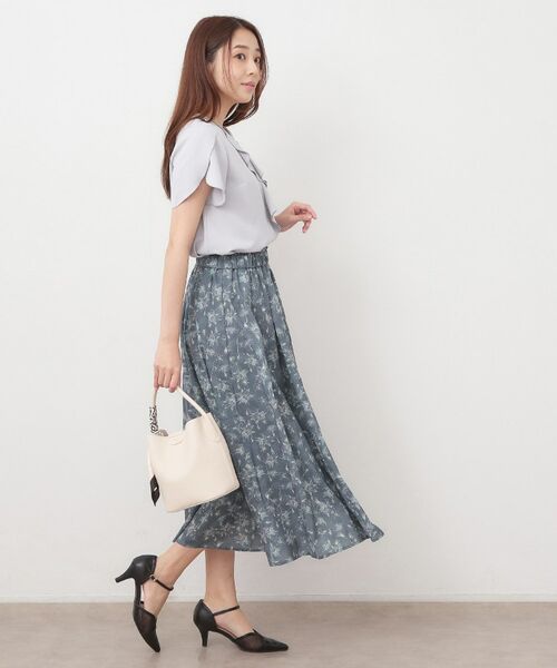 index / インデックス シャツ・ブラウス | フリルフレアスリーブブラウス【洗濯機OK／UVケア／吸水速乾／透け防止／汗ジミ防止】 | 詳細7