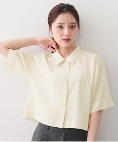 index / インデックス シャツ・ブラウス | シアーボイルボクシーショートブラウス【洗濯機OK／イージーアイロン】