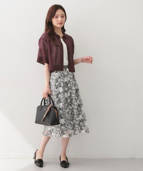 index / インデックス シャツ・ブラウス | シアーボイルボクシーショートブラウス【洗濯機OK／イージーアイロン】 | 詳細11