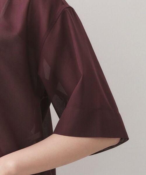 index / インデックス シャツ・ブラウス | シアーボイルボクシーショートブラウス【洗濯機OK／イージーアイロン】 | 詳細17