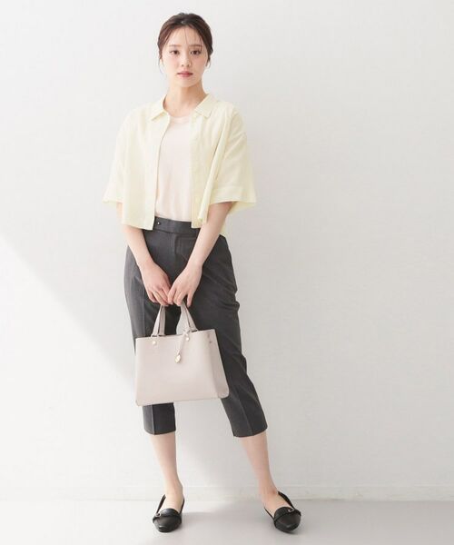 index / インデックス シャツ・ブラウス | シアーボイルボクシーショートブラウス【洗濯機OK／イージーアイロン】 | 詳細3