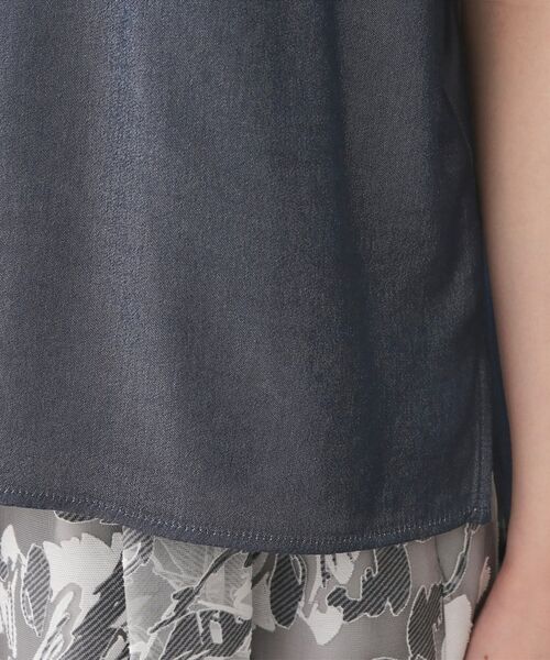 index / インデックス シャツ・ブラウス | シャンブレーターンバックシャツ【洗濯機OK／UVケア／接触冷感／吸水速乾】 | 詳細22